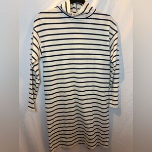 Vineyard Vines Navy and Cream Striped Dress